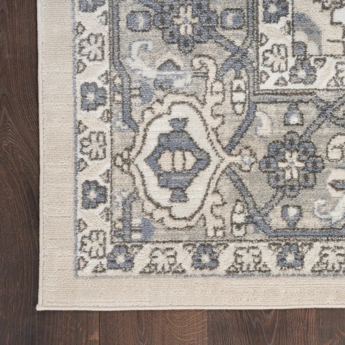 Nourison Quarry Ivory Blue QUA05 4 ft. X 6 ft. Rect. Rug
