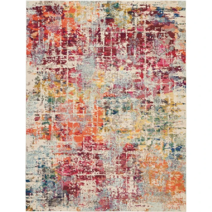 Nourison Celestial Area Rug CES13-Pink/Multicolor