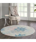 Nourison Jubilant Round Area Rug JUB08-Ivory/Multicolor