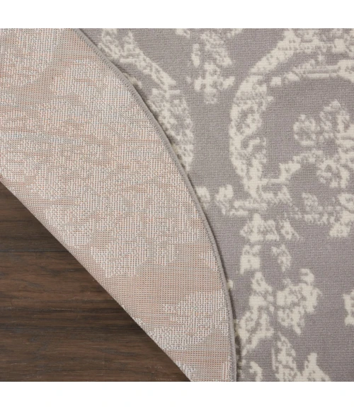 Nourison Jubilant Round Area Rug JUB09-Grey