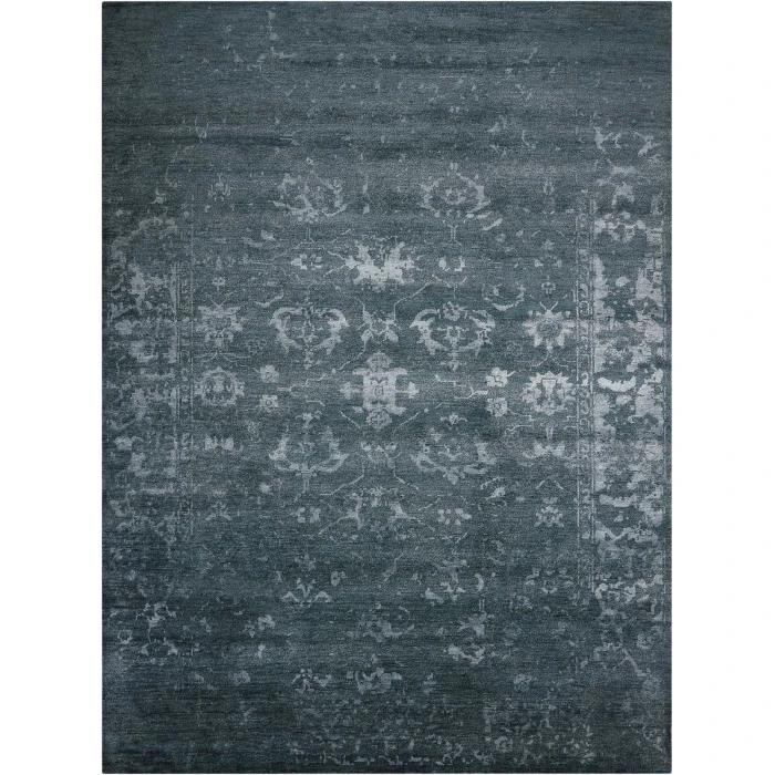 Nourison Silk Shadows Blue Stone SHA15 4 ft. X 6 ft. Rect. Rug