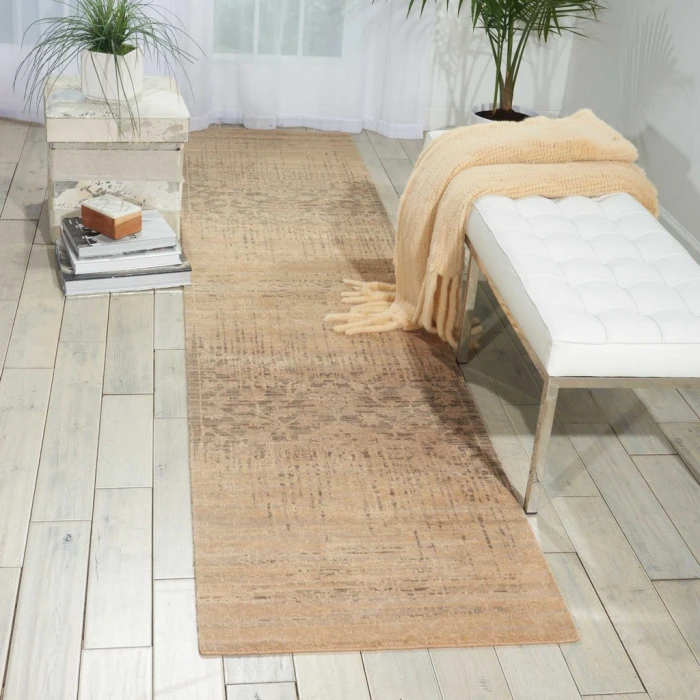 Nourison Silk Elements Runner Area Rug SKE27-Beige