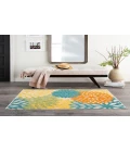 Nourison Aloha Turquoise/Multicolor ALH05 3 ft. X 5 ft. Rectangle Rug