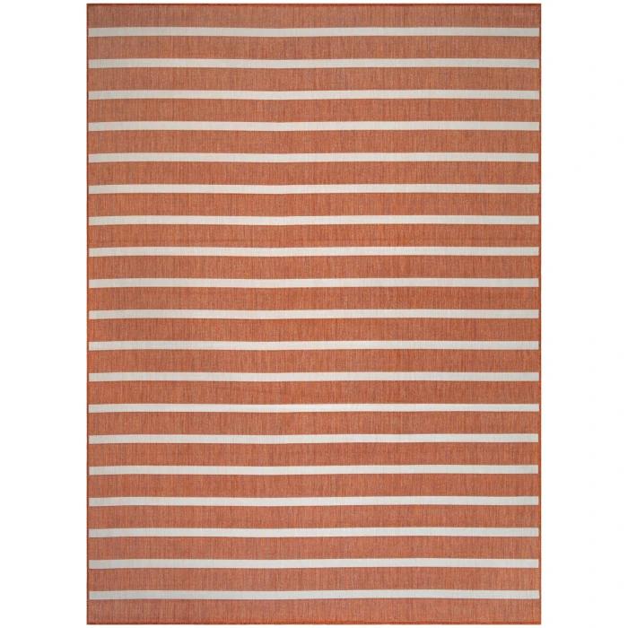 Nourison Positano Terracotta Ivory POS03 9 ft. X 12 ft. Rect. Rug