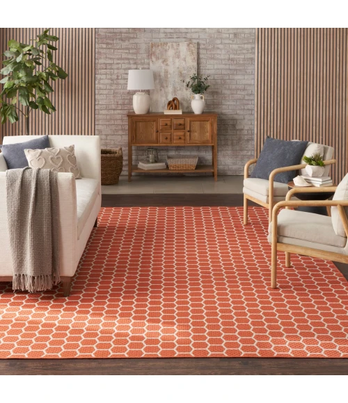 Nourison Twist Reversible Coral TWS01 9 ft. X 12 ft. Rect. Rug