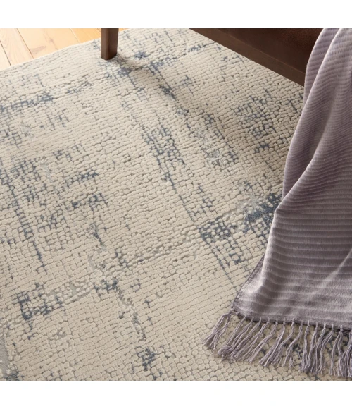 Nourison Rustic Textures Area Rug RUS06-Ivory/Blue