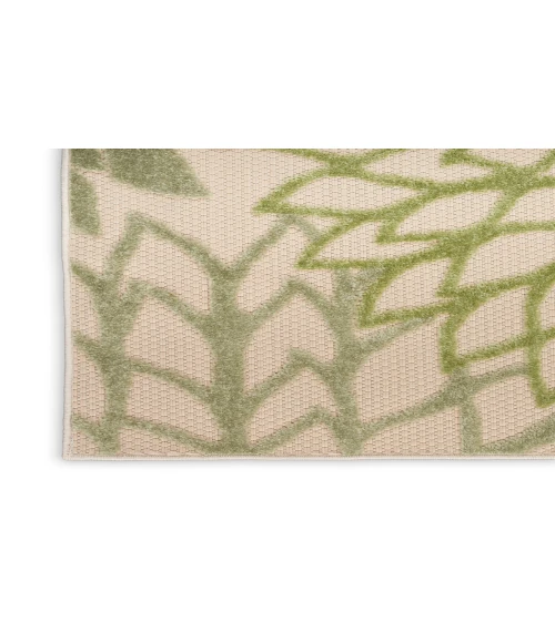 Nourison Aloha Ivory Green ALH05 2 ft. 3 in. X 8 ft. Rectangle Rug