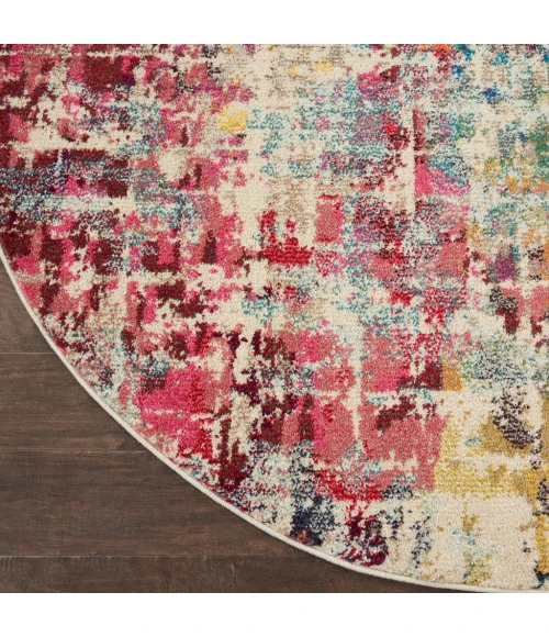 Nourison Celestial Area Rug CES13-Pink/Multicolor
