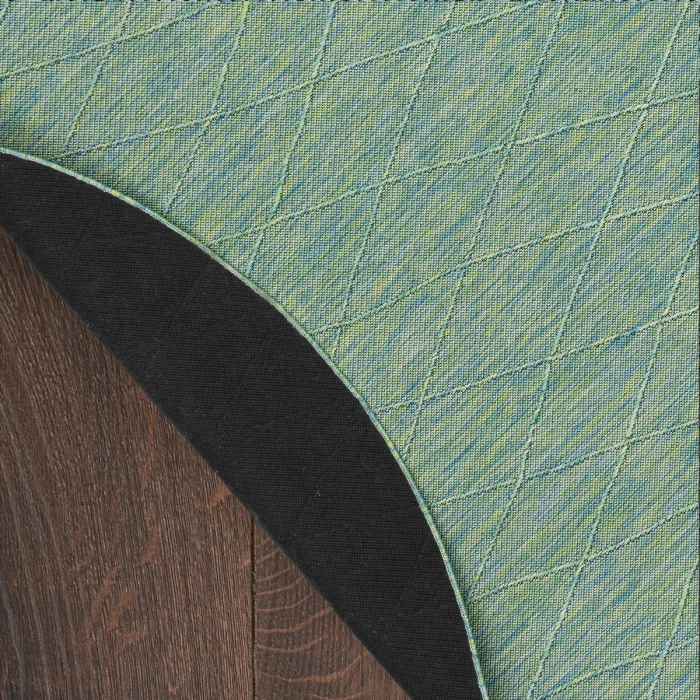 Nourison Washable Solutions Blue/Green WSL01 8 ft. X Round Rug