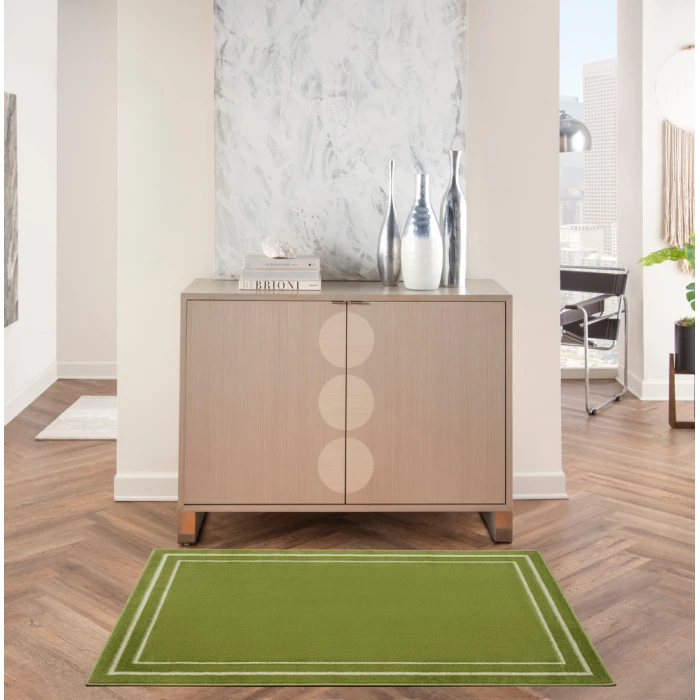 Nourison Nourison Essentials Area Rug NRE02 Green Ivory