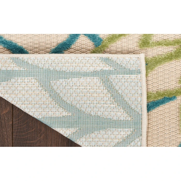 Nourison Aloha Green Multicolor ALH05 2 ft. X 6 ft. Rectangle Rug