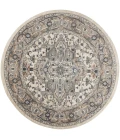 Nourison Quarry Ivory Grey QUA05 8 ft. X Round Rug