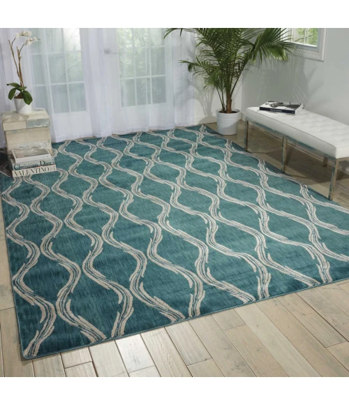 Nourison Home Tranquility Aqua TNQ02 3ft.9in. x 5ft.9in. Rect. Rug