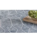 Nicole Curtis Machine Washable Series 1 Blue Grey SR107 2 ft. X 3 ft. 9 in. Rectangle Rug