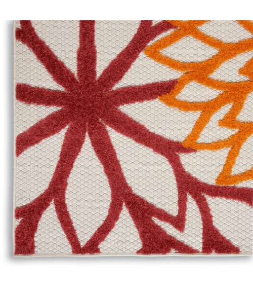 Nourison Aloha Area Rug ALH05 Red Multi Colored