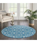 Nourison Jubilant Round Area Rug JUB19-Blue
