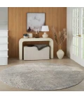 Nourison Quarry Beige Grey QUA03 8 ft. X Round Rug