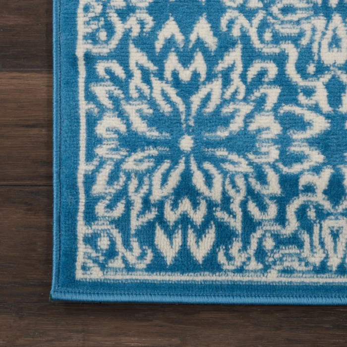 Nourison Jubilant Runner Area Rug JUB06-Ivory/Blue