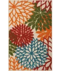 Nourison Aloha Green ALH05 2 ft. 8 in. X 4 ft. Rectangle Rug