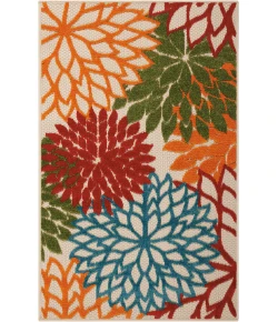 Nourison Home Aloha ALH05 Green 2 ft. 8 in. X 4 ft. Area Rug