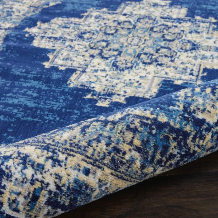 Nourison Grafix Area Rug GRF14-Navy Blue