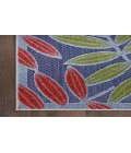 Nourison Aloha Navy Multicolor ALH18 2 ft. X 6 ft. Rectangle Rug