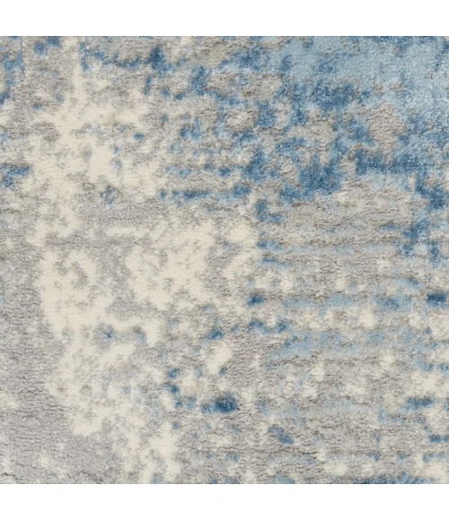 Nourison Solace Runner Area Rug SLA02-Ivory/Grey/Blue