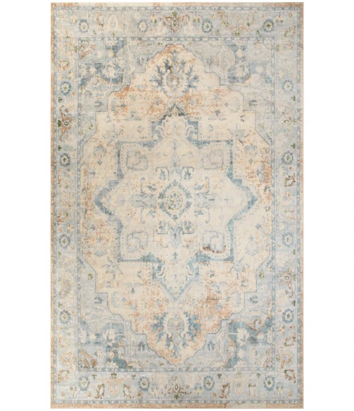 Nourison Astra Machine Washable Beige Blue ASW12 9 ft. X 12 ft. Rectangle Rug