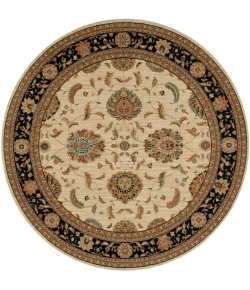 Nourison Home Living Treasures Cream / Ivory LI04 7’10” x Round Round Rug