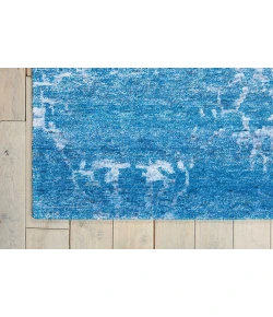 Nourison Home Silk Shadows Blue SHA10 8ft.6in. x 11ft.6in. Rect. Rug