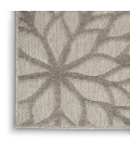 Nourison Aloha Area Rug ALH05 Silver Grey 5'3" x 7'5"