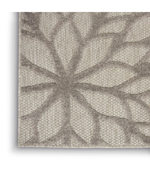 Nourison Aloha Area Rug ALH05 Silver Grey 5'3" x 7'5"