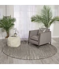 Nourison Twilight Round Area Rug TWI14 Smoke 8' Round