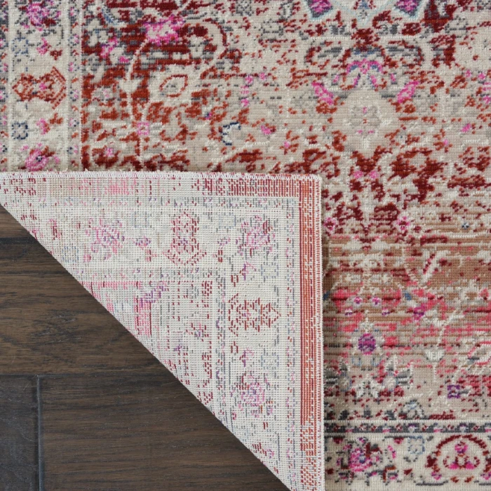 Nourison Vintage Kashan Runner Area Rug VKA01-Red