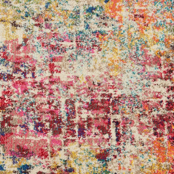 Nourison Celestial Area Rug CES13-Pink/Multicolor