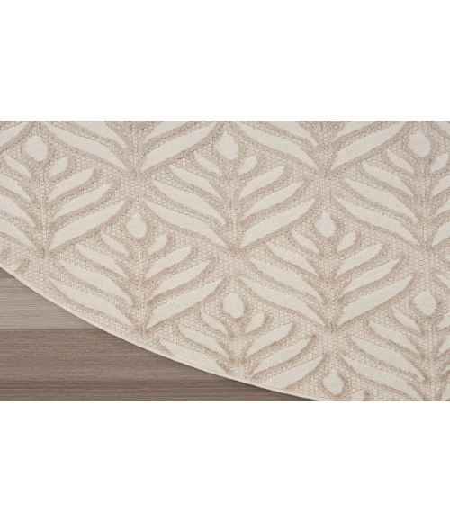 Nourison Aloha Ivory Grey ALH35 7’10” Round Rug