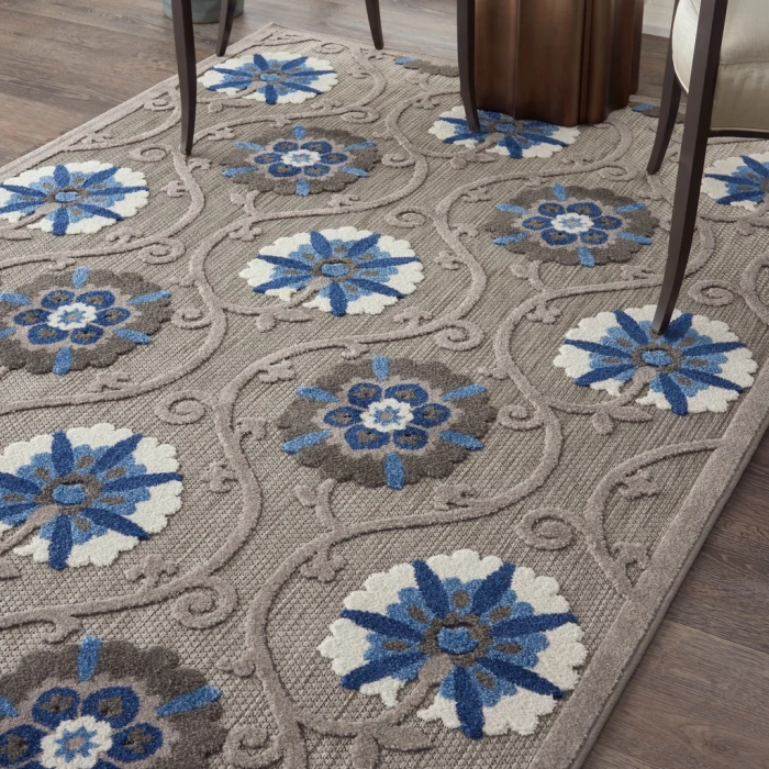 Nourison Aloha Area Rug ALH19-Grey/Blue