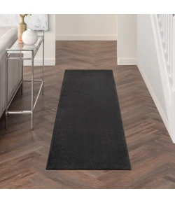 Nourison Home Nourison Essentials NRE01 Black 2 ft. 2 in. X 7 ft. 6 in. Area Rug