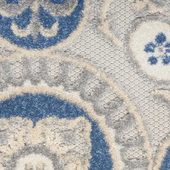 Nourison Aloha Area Rug ALH30 Blue/Grey