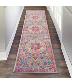 Nourison Home Passion PSN22 Grey Multicolor 1 ft. 10 in. X 6 ft. Area Rug