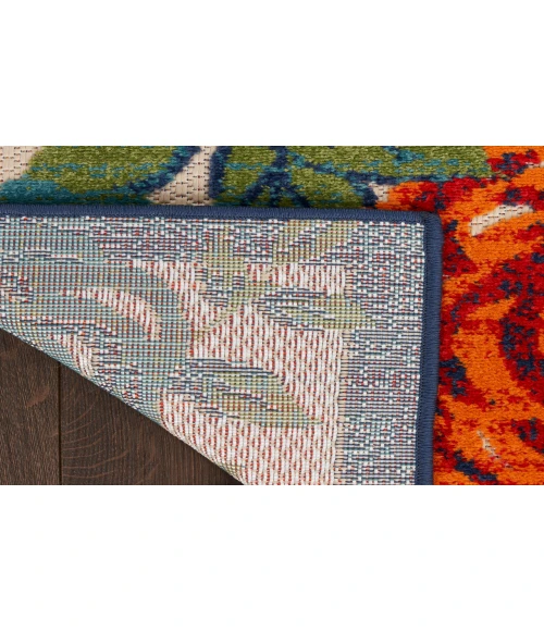Nourison Aloha Ivory Multicolor ALH32 2 ft. 3 in. X 8 ft. Rectangle Rug