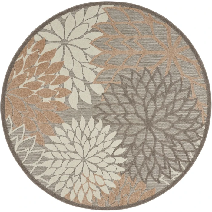 Nourison Aloha Round Area Rug ALH05-Natural