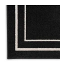 Nourison Home Nourison Essentials Black Ivory NRE02 7 ft. X 10 ft. Rectangle Rug
