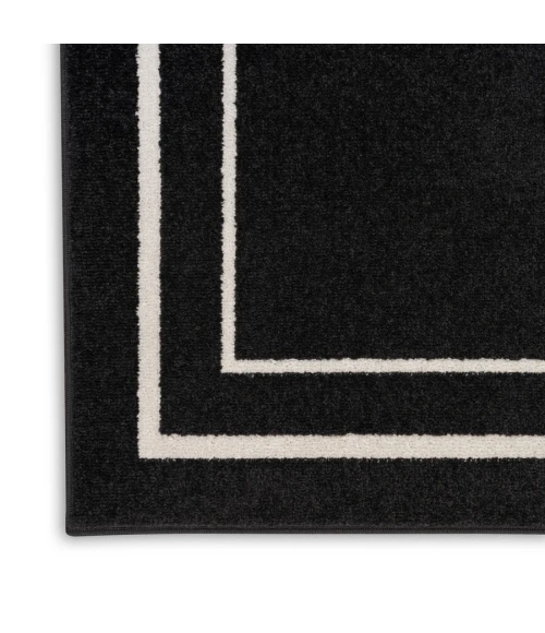 Nourison Home Nourison Essentials Black Ivory NRE02 7 ft. X 10 ft. Rectangle Rug