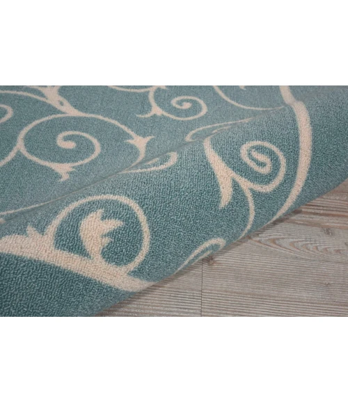 Nourison Home & Garden Area Rug RS019 Light Blue 10' x 13'