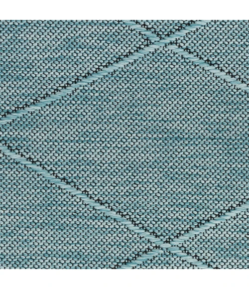 Nourison Washable Solutions Aqua WSL01 5 ft. X 7 ft. Rect. Rug