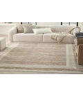 Nourison Serenity Home Mocha Ivory SRH07 7 ft. 10 in. X 9 ft. 10 in. Rectangle Rug