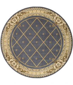 Nourison Home Ashton House Blue AS03 7ft.5in. x Round Round Rug
