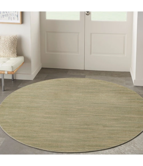 Nourison Home Nourison Essentials Green Gold NRE01 8 ft. Round Rug