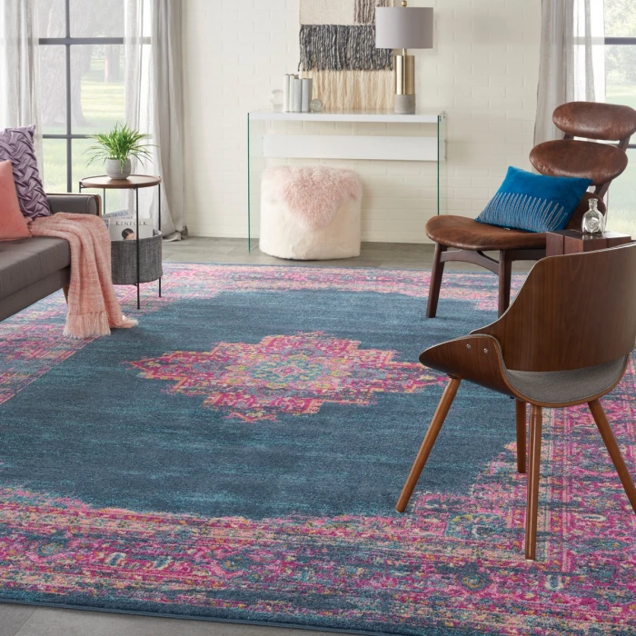 Nourison Passion Area Rug PSN03 Blue 12' x 18'